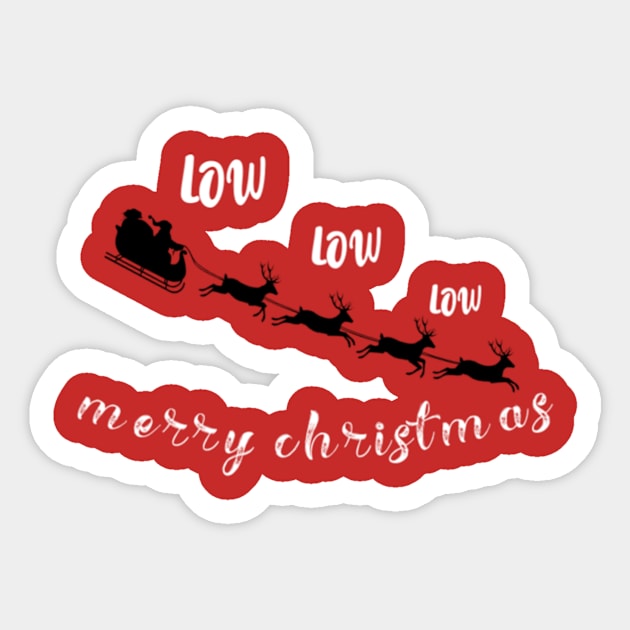 Low Low Low Merry Christmas Sticker by TheDiabeticJourney